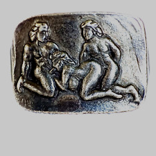 200 BC Ancient Roman Authentic Senatorial Engagement Erotic Silver Ring Wearable picture