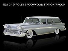 1958 Chevrolet Brookwood Station Wagon NEW METAL SIGN: 9 x 12