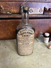 Antique Dr. J.H. McLean’s Liver & Kidney Balm Bottle Paper Label & Embossed picture