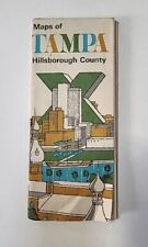 Tampa Florida Vintage Early 1970's Hillsborough Map The Exchange National Bank picture