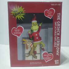 GEMMY Airblown 6ft Hanging Grinch w/ Max Inflatable Hanging Roof Decor Yard Home picture
