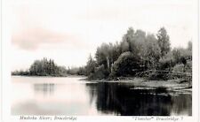 Lake Muskoka RPPC Real Photo Muskoka River Bracebridge Thatcher 1945 Canada  picture