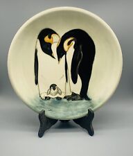 Vintage Moorcroft 10” Penguin Plate Limited Edition 1989 picture