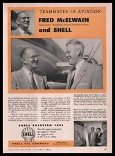 1956 Fred McElwain Oakland International Airport Photo Shell Jet Fuel Print Ad picture