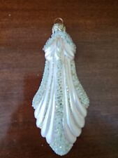 Czechoslavakia blown glass pink Shell shaped Christmas ornament. Very good cond picture