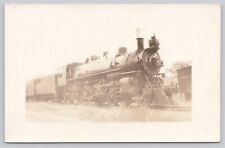 Chicago Rock Island Pacific Railroad Locomotive 879 VTG RPPC Real Photo Postcard picture