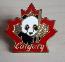 CALGARY ZOO, CANADA, Vintage Enamel Pin Badge, Panda, c1980s, Collectable picture