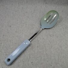 ECKO Nylon Slotted Spoon Cooking Serving Blue Heat Resistant 400'F Vintage picture