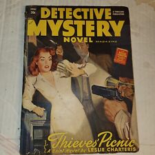 Detective Mystery Novel Spring 1949 Solid Mid Grade Vintage Pulp picture