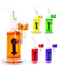 glycerin water pipe bong glass with freezable bowl cylinder thick glass 8.6 inch picture
