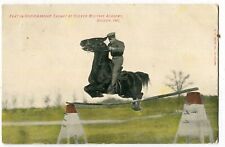 Culver IN Feat in Horsemanship Taught at Culver Military Academy 1908 AWESOME picture