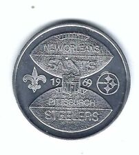1969 NEW ORLEANS SAINTS PITTSBURGH STEELERS FOOTBALL VW VOLKSWAGEN COIN TOKEN  picture