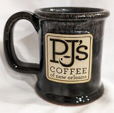 PJ’s Coffee Mug New Orleans Ballard Brands Stoneware Pottery Mug Black Glaze picture