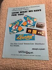 Original 1982 11- 8 1/4” Looping Venture Line Kit ARCADE VIDEO GAME FLYER picture