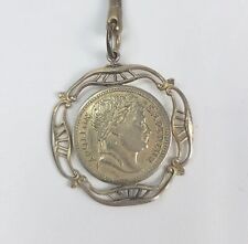 Vintage Napoleon Bonaparte Keychain Coin Emperor Brass Tone 1.25