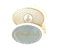 Estée Lauder Honey Glow Pressed Powder Mirrored Compact Ornate Logo Vintage  NOS picture