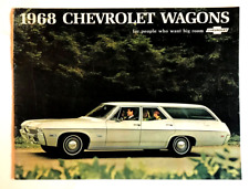 1968  CHEVROLET  CAR BROCHURE WAGONS FOR BIG ROOM    16 PAGES picture