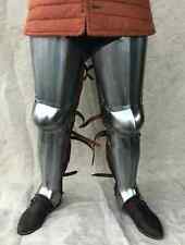 18GA Medieval Steel Warrior Larp Armor Full Leg Set Knight Greaves Armor Cosplay picture