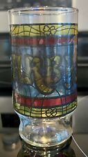 Vintage ARBYS Fast Food RESTAURANT Stained Glass TUMBLER Collectible picture