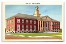 Postcard Town Hall, Wareham MA H22 picture