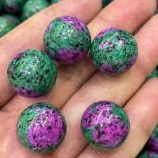 5pc top Natural zoisite Quartz Sphere Crystal Ball Healing 20mm picture
