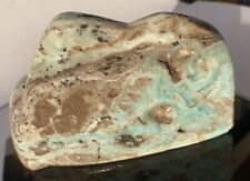 Caribbean Calcite Freeform Polished/ Gorgeous 1.52 Pound Specimen, with Druzy picture