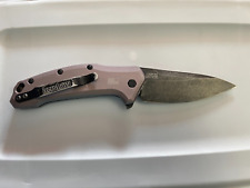 Kershaw Link Gray Blackwashed Blade 1776GRYBW Aluminum USA Discontinued picture
