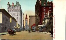 Broad Street Philadelphia Pennsylvania Vintage Postcard Unposted Divided Back picture