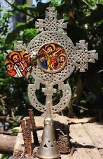 Ethiopian Orthodox Icon Cross Handmade Processional  Ethiopia Coptic Christian  picture