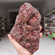 1170g Genuine rare Red Cap Auralite 23 raw cluster Quartz Mineral Specimen picture