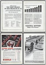 1942 General Motors Victory Our Business First Billion War Products Print Ad 2Pg picture