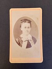 Old Vintage Antique CDV Photo Lovely Young Lady Woman Slatington Pennsylvania picture