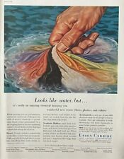 Rare 1950's Vintage Original Union Carbide Chemical Advertisement Ad picture