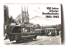 Set 16 100 Years of Erfurt Tram Germany Photo Postcards in Folder 1980s Vtg Lot picture