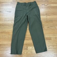Vtg Military Trousers Utility Durable Press OG-507 Pants Olive Green 36x30 #2 picture