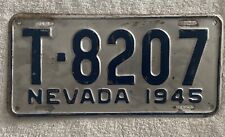 Good Solid 1945 Nevada Truck License Plate See My Other Plates picture