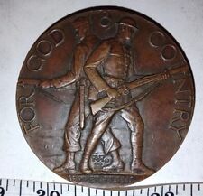 1920s Bronze American Legion School Award For God & Country Heavy Semper Fidelis picture