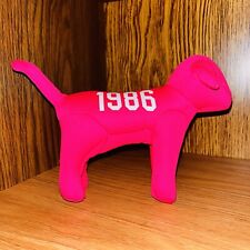 Victoria's Secret PINK plush dog hot pink 1986 stuffed Animal picture