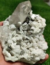1.2-kg Aquamarine Crystals Grown On Quartz & Albite Combined With Muscovite. picture