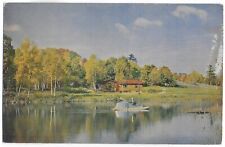 Postcard NH Littleton New Hampshire, Baker Brook Mountain Lodges and Cabins —E14 picture