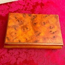 Vintage Wooden Jewelry Trinket Box In Good Condition picture