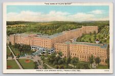 Indiana IN Aerial View of French Lick Springs Hotel Resort Unposted Postcard picture