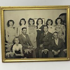 Vintage Photo Family Black And White Gold Frame 8 x 10 picture