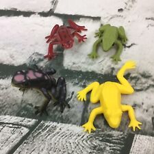 Tropical Frogs Toads Lot Of 4 PVC Amphibians Animal Figures Science Nature Toys picture