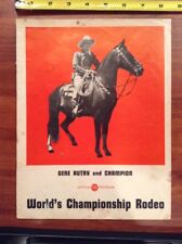 1946 Gene Autry & Champion World's Championship Rodeo Program Cowboy Western  picture
