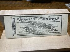 1900’s Diamond Match Co Advertising Search Light Coupon for Magazines- 1905 picture