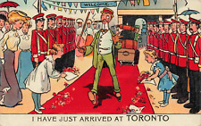 1907 Toronto Airport Red Carpet I Have Just Arrived At Canada Postcard Vtg 9222 picture