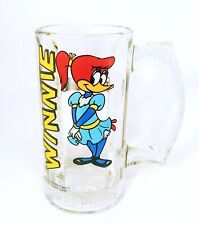 Winnie Woodpecker Walter Lantz 1995 Universal Studios Glass Mug Cup * Rare picture