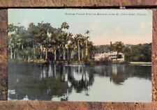 Boating, Tropical Scenery on St.Johns River, Florida - C.1907-1915 Postcard picture