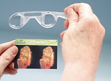 Stereo 3D Lorgnette Viewer Plastic Hand Held Stereoscope for Small Cards picture